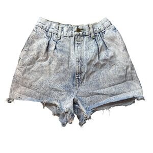 Vintage Rumble Seats Shorts Womens 11 Blue Acid Wash High Rise Denim Cut Offs